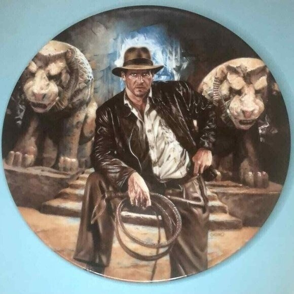 'Indiana Jones and the Last Crusade'  1989 Delphi  Limited Edition Plate #2648A - Picture 1 of 3